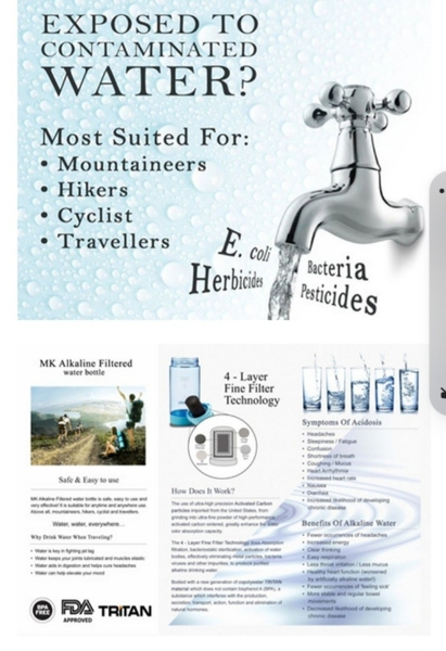 Filtered Alkaline Water Bottle 2 Filtered Alkaline Water Bottle - Bilde 2