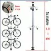 Bike Storage Pole Rack