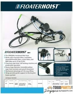 Floaterhoist Ceiling Bike Storage