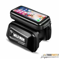 Sealed With Tag WILD MAN Waterproof Front Bag Touch Screen Large Capacity Bicycle Tube Bag