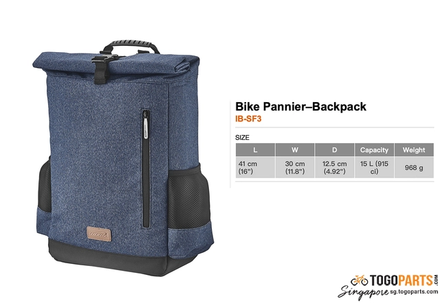 Bike Pannier–Backpack 2 Bike Pannier–Backpack - Bilde 2