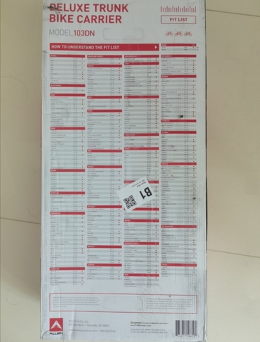 Allen Sports Deluxe 3 Bike Rack 3 Allen Sports Deluxe 3 Bike Rack - Bilde 3