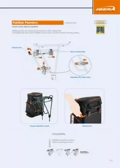 Ibera PakRak Bike Panniers Bag (price For 1 Side) -Cases Salgsbutikk large adpic6 1462078882 61198